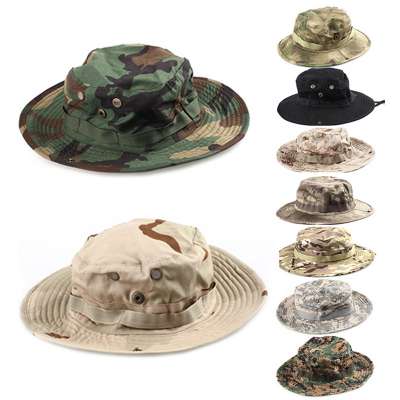 Mens & Womens Hunting Caps Bucket Boonie Hats Camo Mesh Fishing Hat